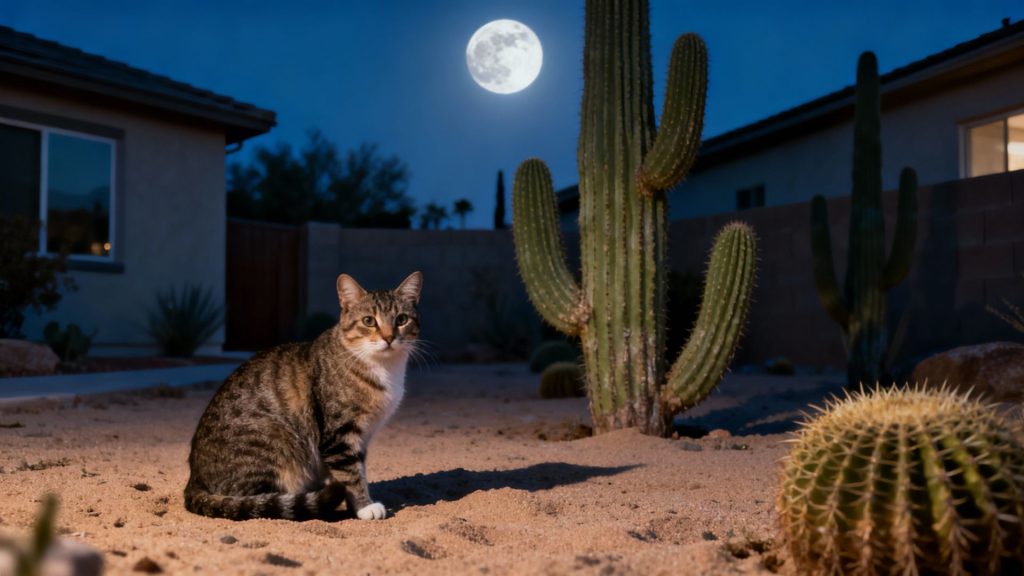 Whispers in Moonlight: The Domestic Cat, a Silent Guardian Bridging Ancient Deserts and Modern Harths