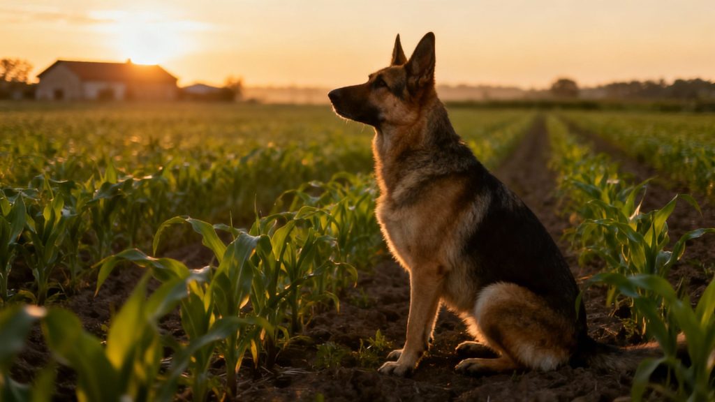 The Whispering Shadow at Dawn's Edge: Canis Familiaris, Whose Bond Weaves Millennia of Silent Devotion