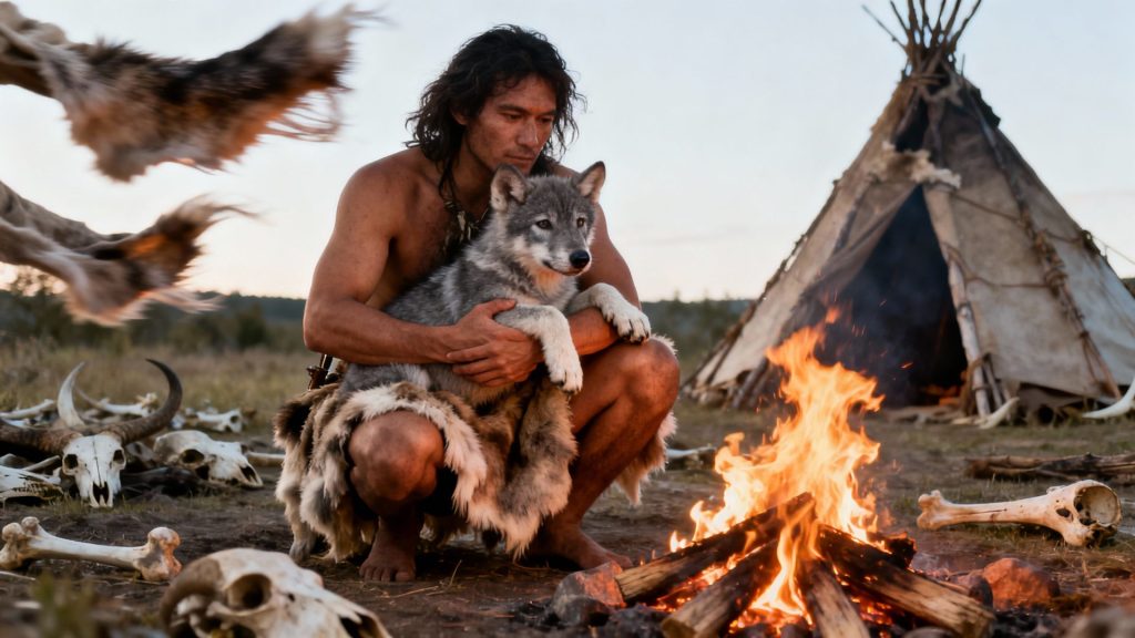 Whispers from the Ancient Hearth: The Canine Soul's Journey from Wild Roots to Human Heart