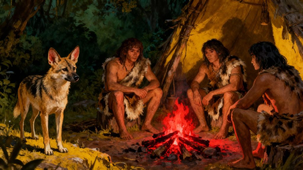 Whispers of the Hearthside Wolf: How Canine Companions Forged Destiny in Human Fireside Shadows